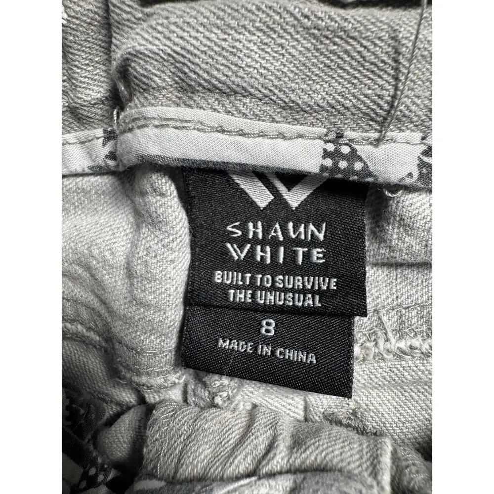 Shawn White Boys Size 8 Super Skinny Gray Jeans Adjustable Waist